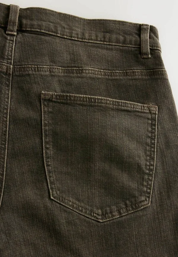 Аутентичные джинсы зауженного кроя Next, Dark Brown Crosshatch — фото 3