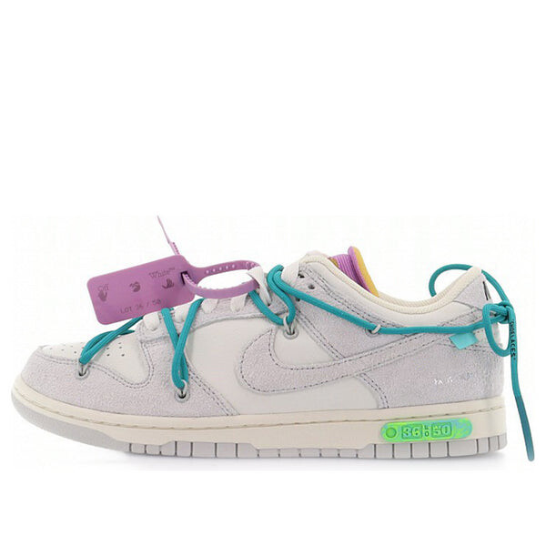 

Кроссовки x off white dunk low Nike, серый