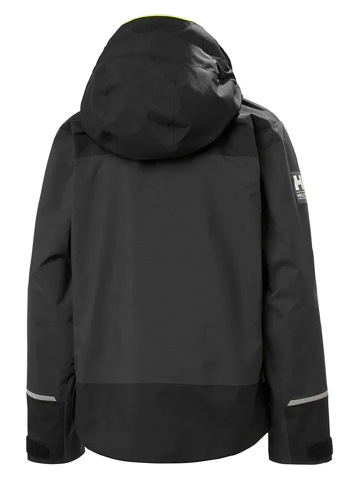 Дождевик детский с капюшоном Helly Hansen, черный — фото 2