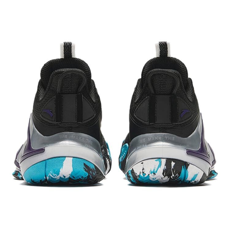 Детские баскетбольные кроссовки GS Low-top Black Anta Kids, черный — фото 4