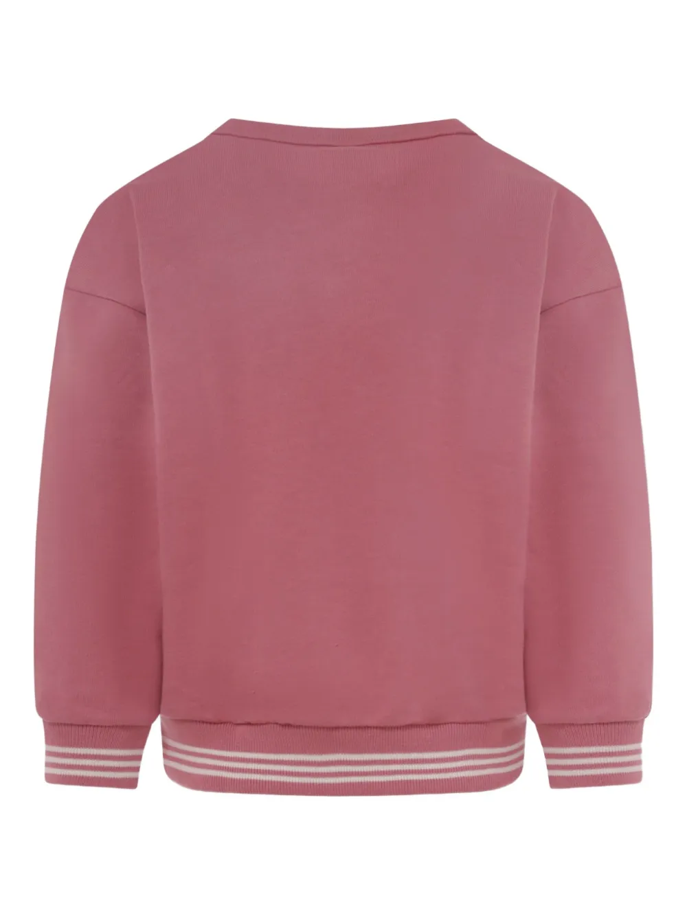 Хлопковая толстовка с вышитым логотипом Petit Bateau, розовый — фото 2