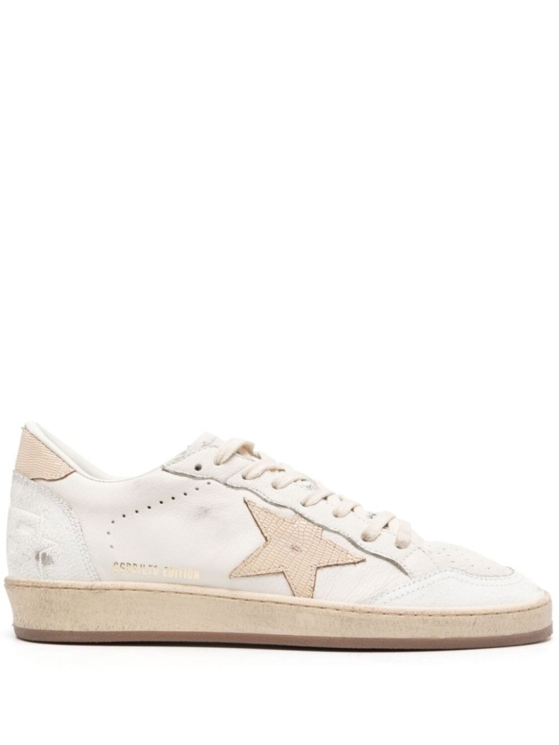 

Golden Goose кеды Ball Star с эффектом кракле, белый