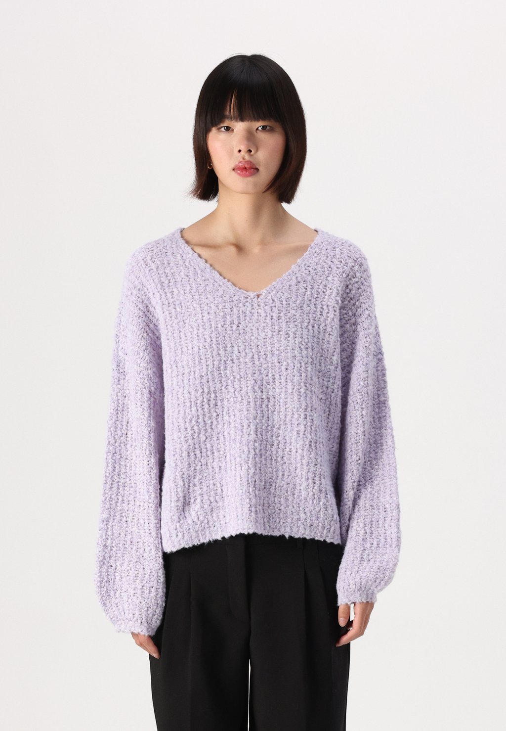 

Свитер VMJULIETTE V NECK Vero Moda, сиреневый