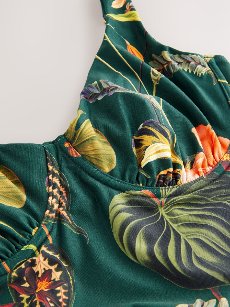Купальник Next Tummy Control, цвет Olive/Dark green — фото 4