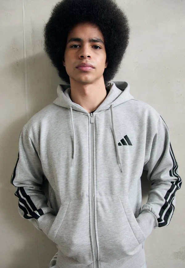 

Толстовка на молнии Adidas Sportswear, Medium Grey Heather/Black, Черный, Толстовка на молнии Adidas Sportswear, Medium Grey Heather/Black