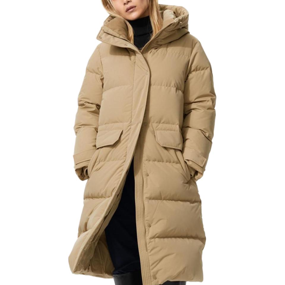 

UNIQLO Женская пуховая куртка темно-бежевого цвета, Dark Beige