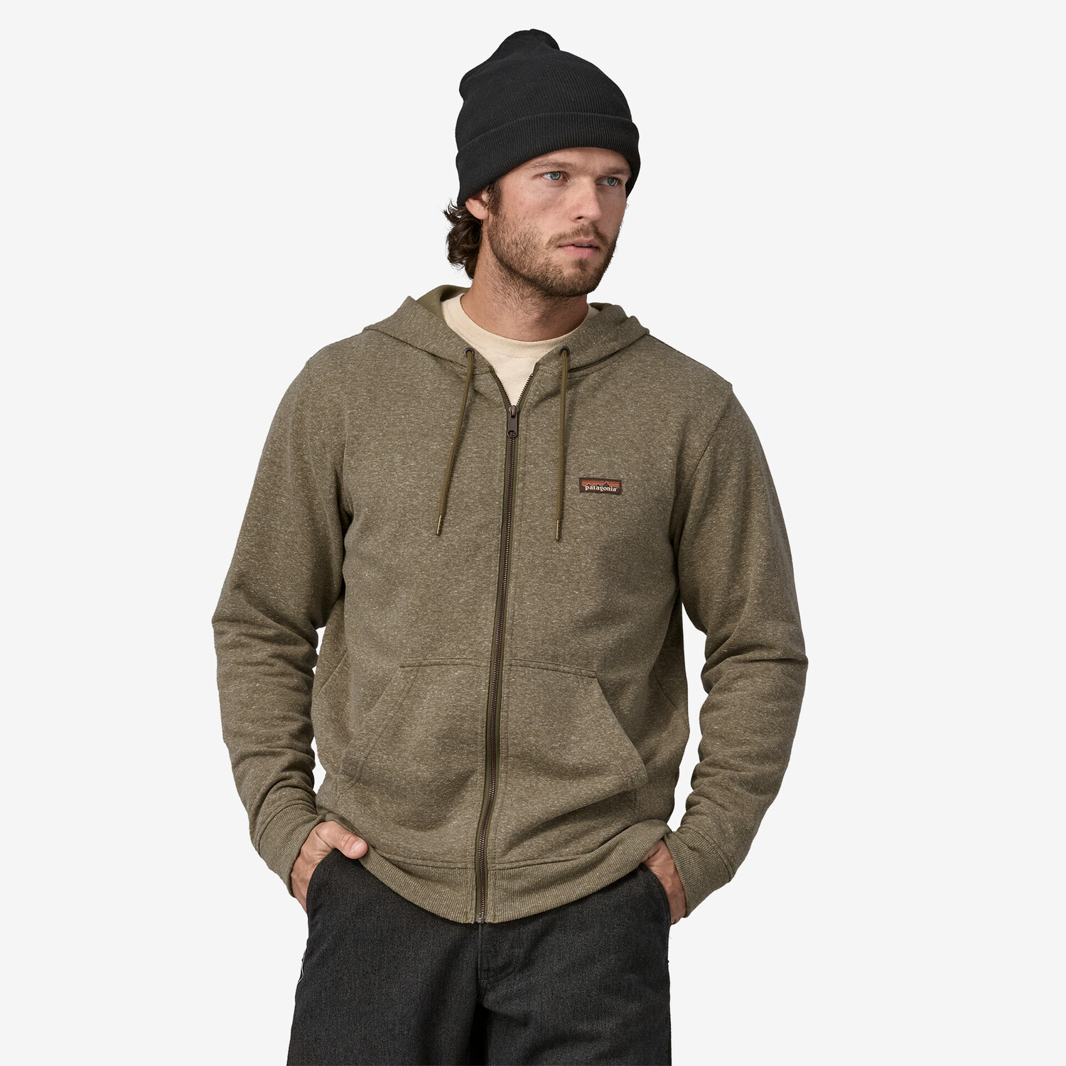 Мужская рабочая толстовка Patagonia с капюшоном на молнии — фото 2
