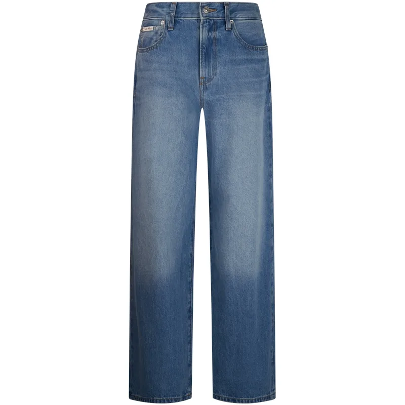 Calvin Klein Джинсы Women's 1X8 Denim Blue Moderate Wide Leg — фото 3