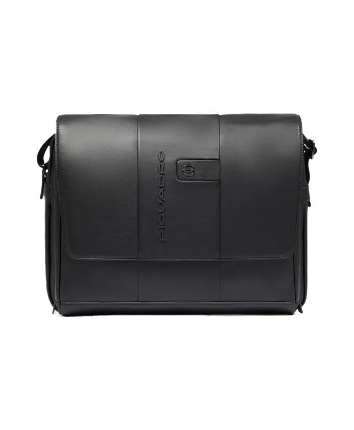 

Сумка-Мессенджер через плечо с мягким отделением для ноутбука и карманом для AirPods, с защитой от RFID-сканирования. Piquadro, черный