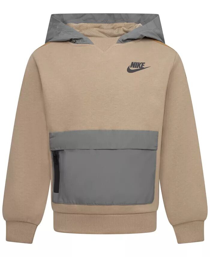 

Спортивная одежда Пуловер с капюшоном для маленьких мальчиков Future Utility Nike, синий