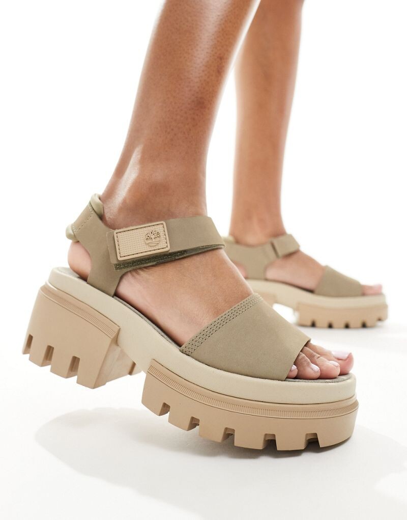 Босоножки на платформе Timberland Everleigh с камнем