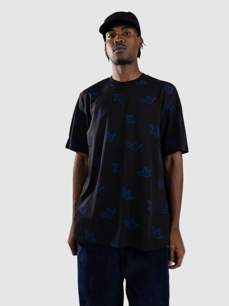 Футболка adidas Skateboarding Shmoo Aop T-Shirt, black/royblu — фото 3