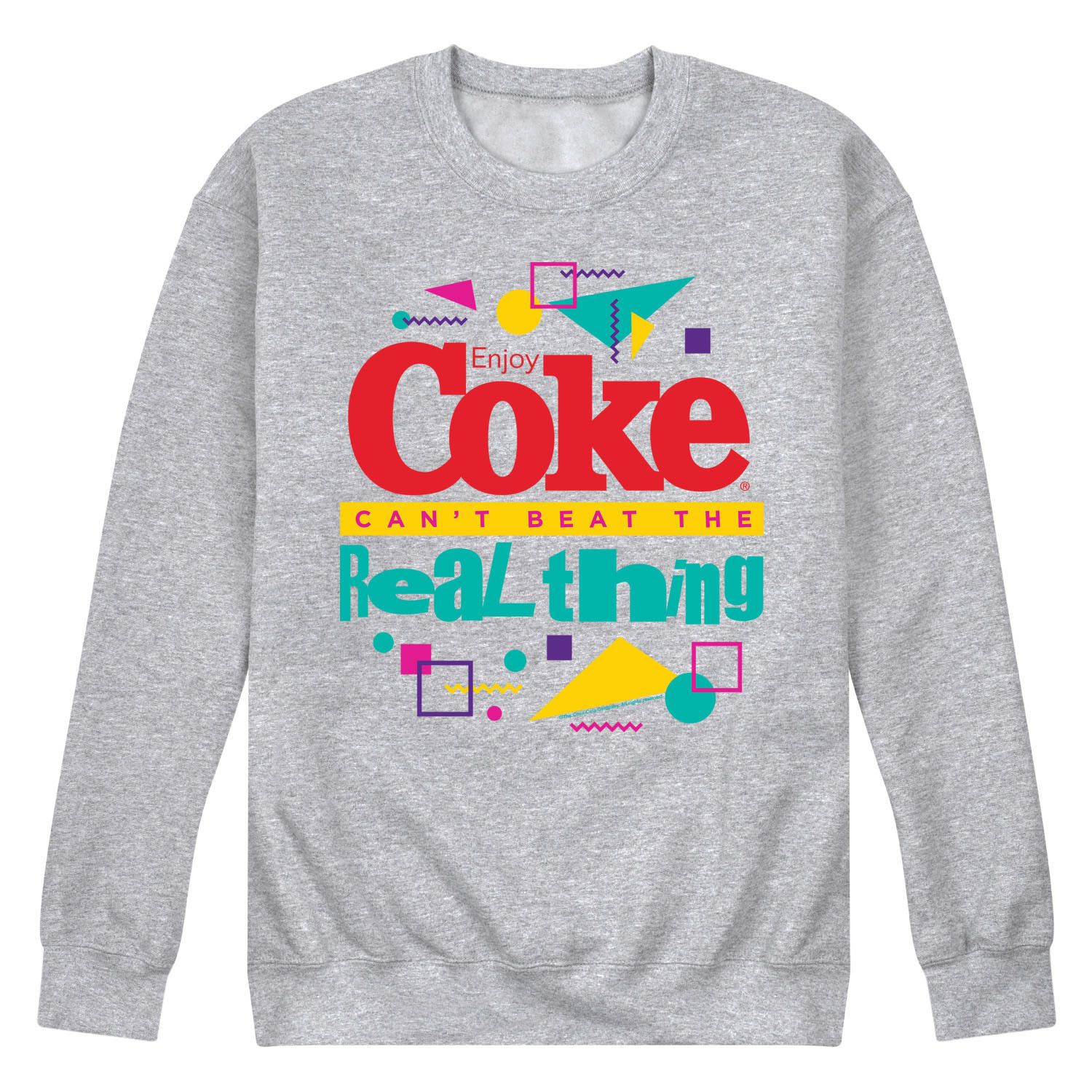 

Мужской свитшот с рисунком лицензированного персонажа CocaCola Can’t Beat the Real Thing Licensed Character