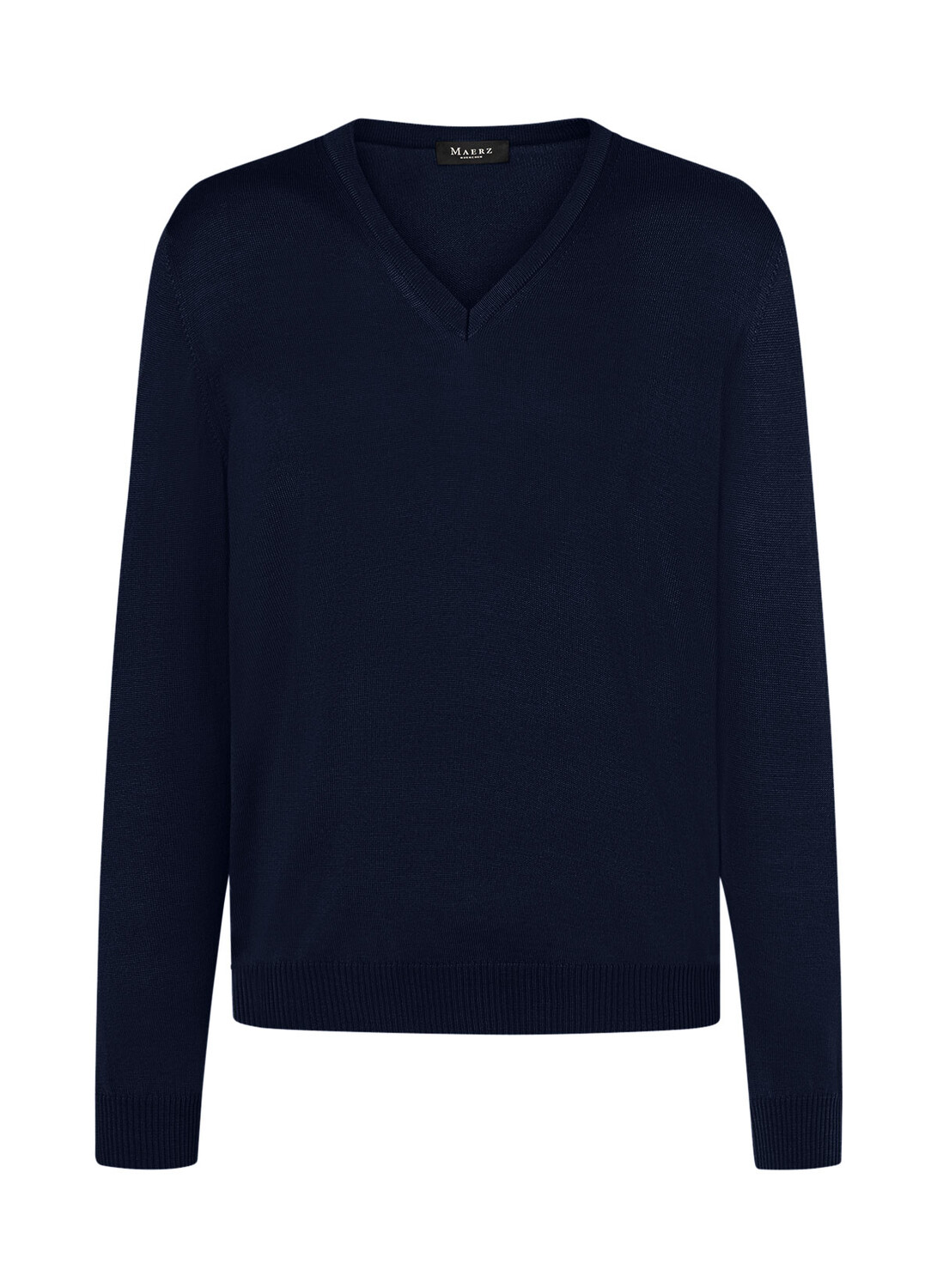 

Пуловер März V Superwash Classic Fit, темно синий