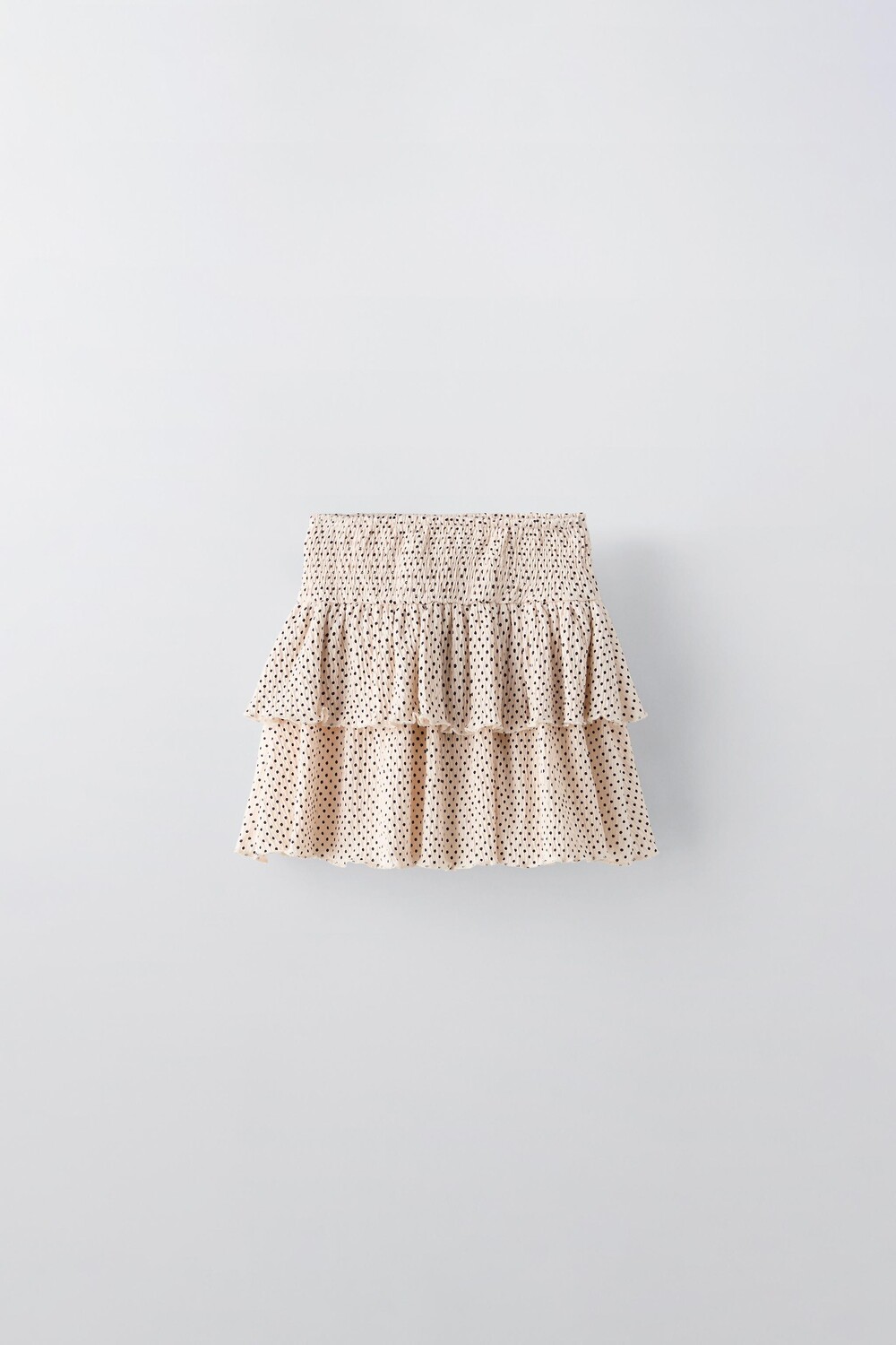 

Юбка с оборками ZARA, экрю