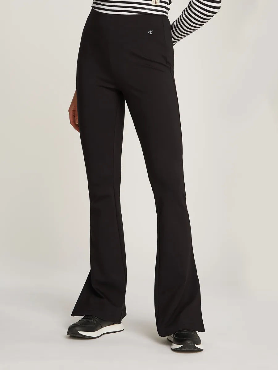 

Спортивные брюки Calvin Klein Jeans "SCULPTED MILANO LEGGINGS" с вышитым логотипом, черный