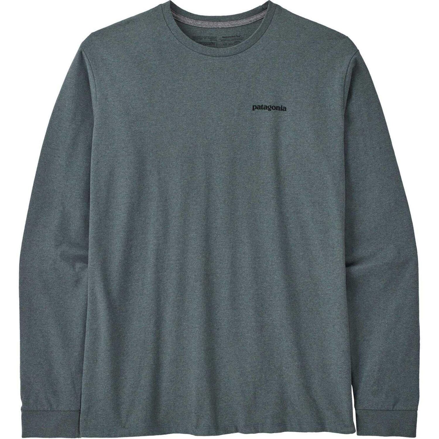 Мужская футболка с длинными рукавами с логотипом P-6 Responsibili-Tee Patagonia, Nouveau Green — фото 3