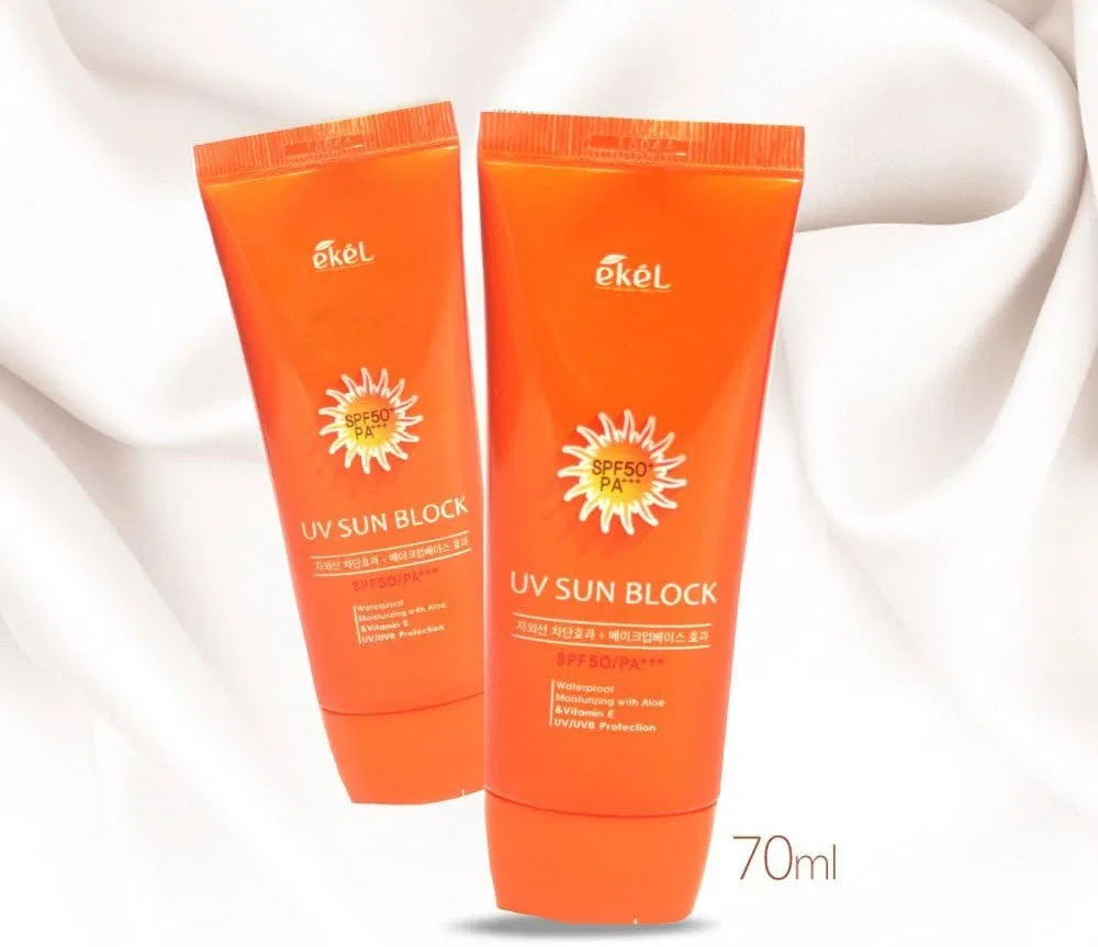 Солнцезащитный крем с витамином E SPF50 PA+++ EKEL 70 мл — фото 3