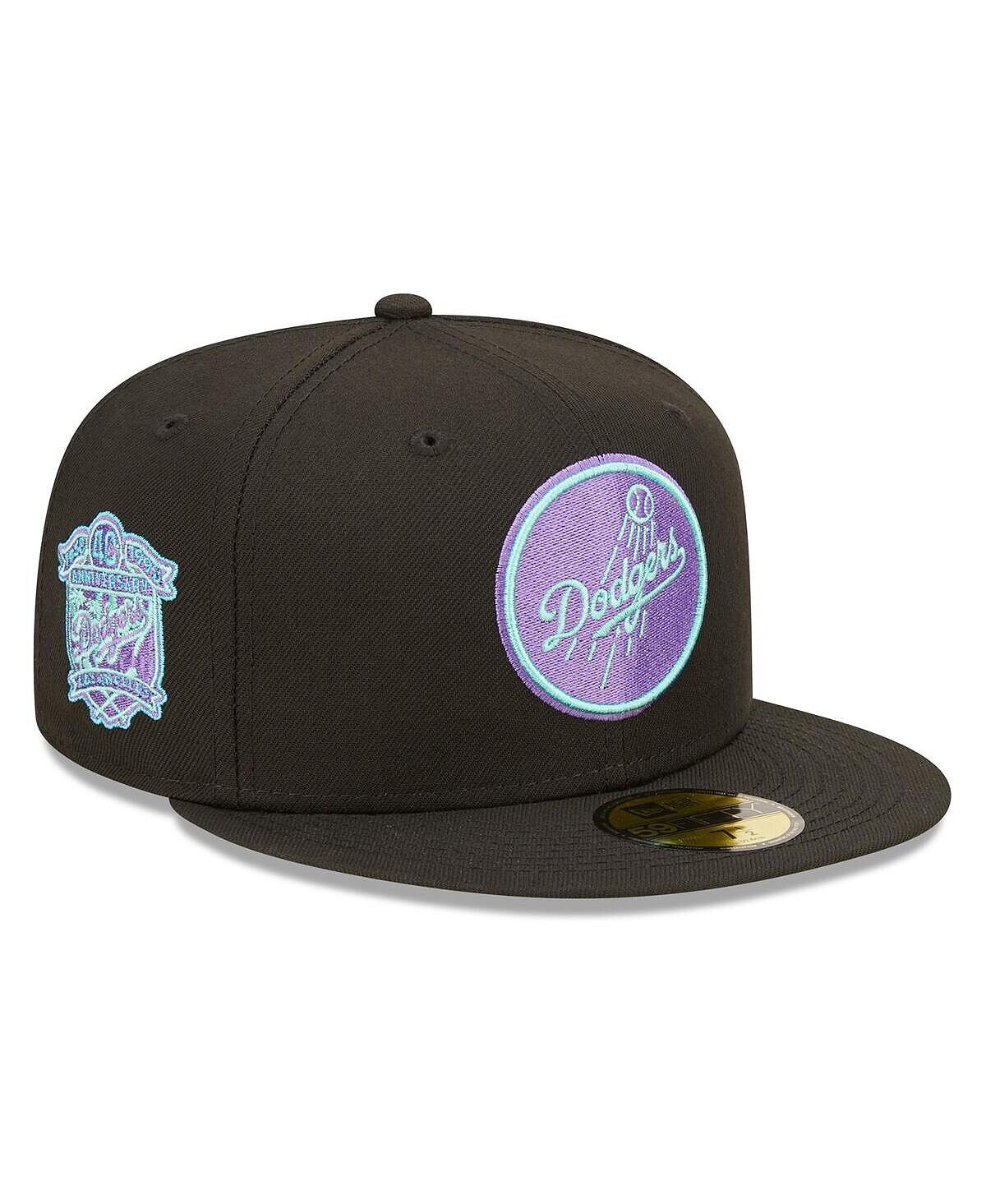 

Мужская черная приталенная шляпа Los Angeles Dodgers 40th Anniversary Black Light 59FIFTY New Era