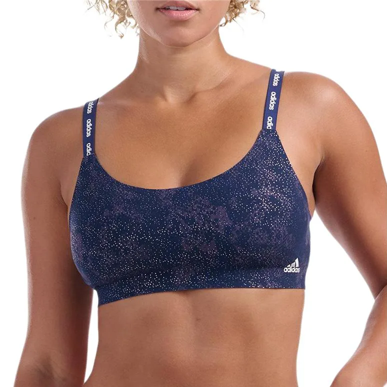 Бюстгальтер с мерцающим принтом под змеиную кожу Adidas, Shimmery Snakeskin Print