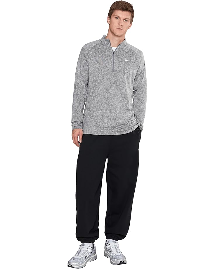 Мужская беговая футболка Nike Stride Dri-Fit 1/4-Zip, Smoke Grey/Heather/Reflective Silver — фото 2