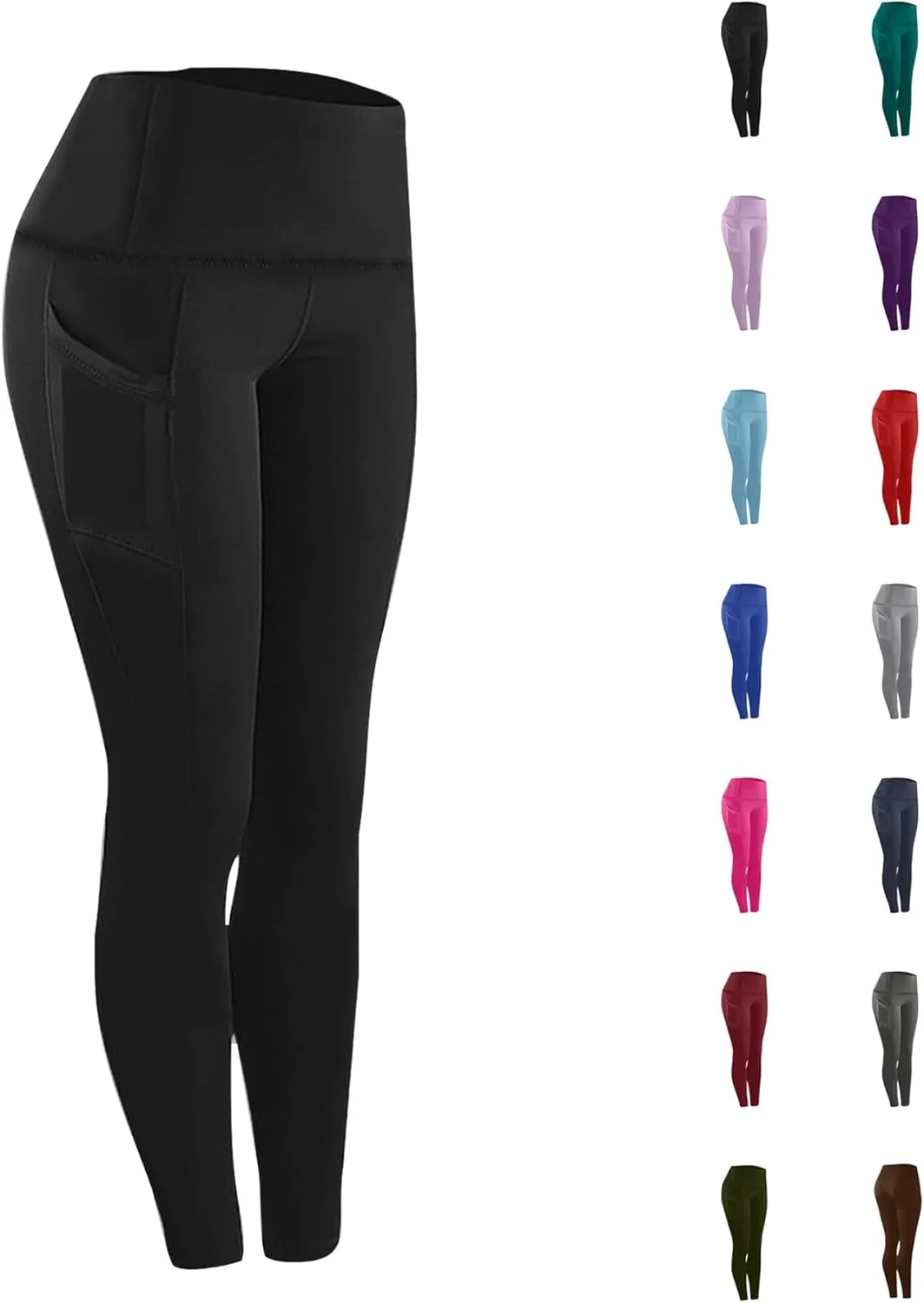 

NaRHbrg Женские леггинсы для йоги с высокой талией и карманами