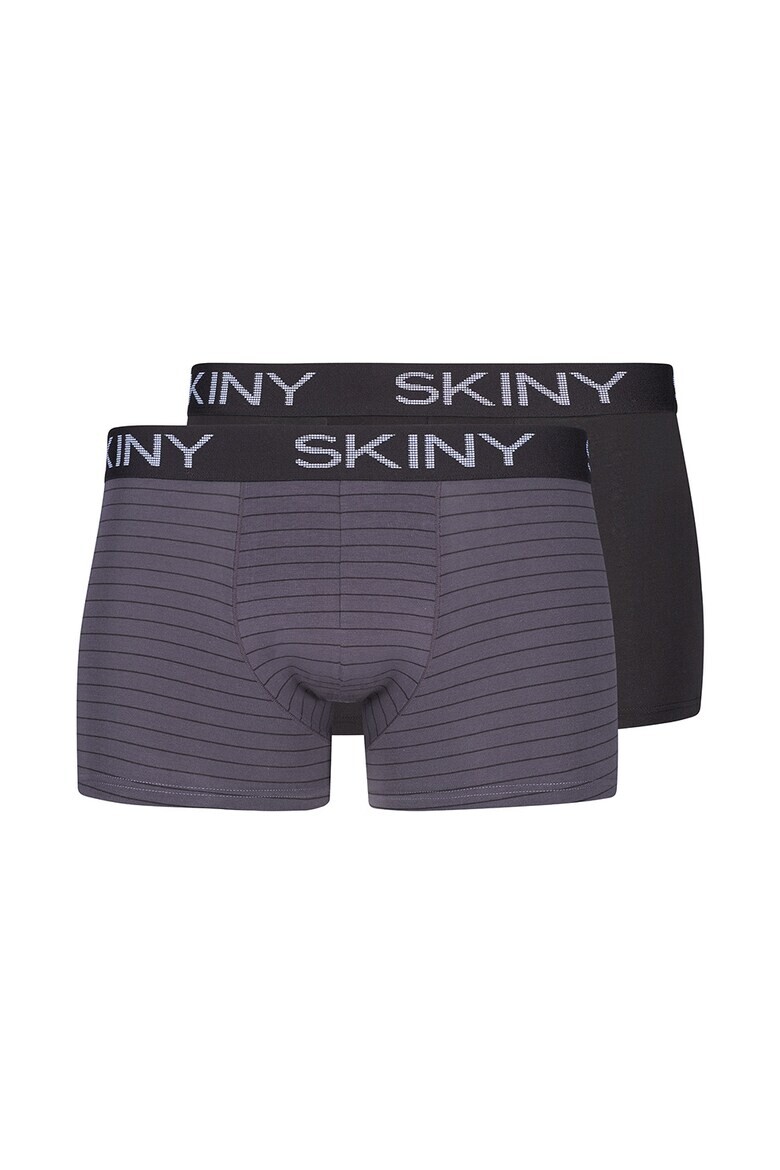

Боксеры с логотипами - 2 пары Skiny, черный