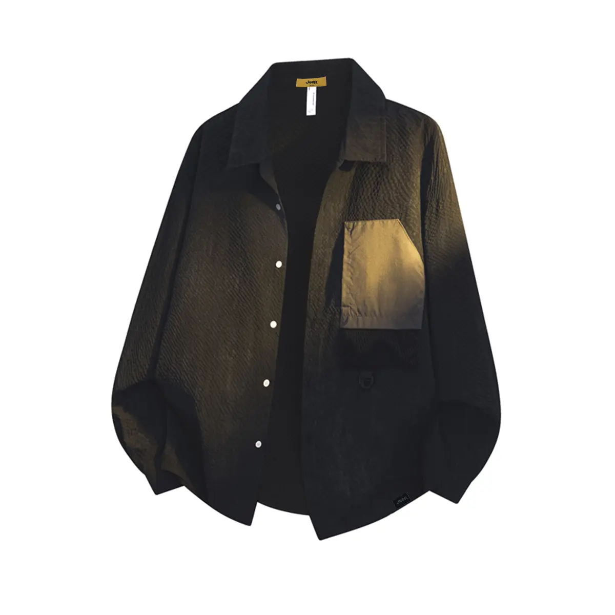 

Рубашка Unisex Lapel Moderate Others Jeep, черный