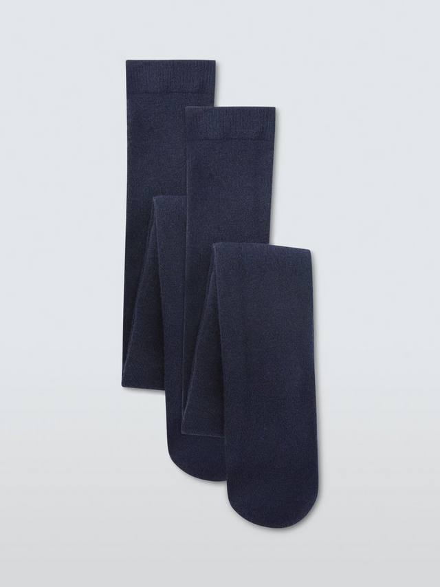 

Детские колготки из шерстяной смеси John Lewis, Pack of 2, Navy