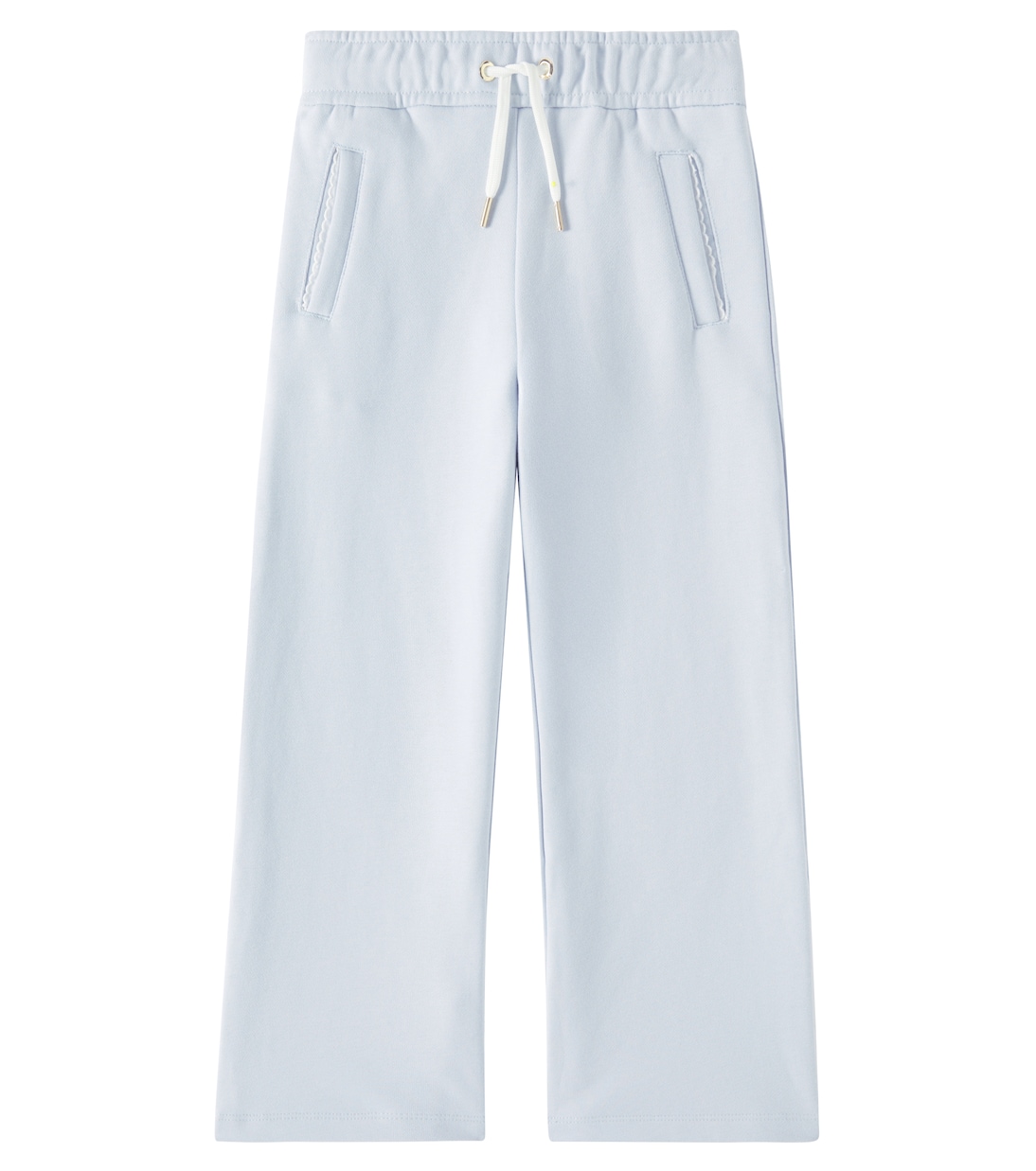 

Хлопковые спортивные брюки с логотипом Chloé Kids, Pale Blue