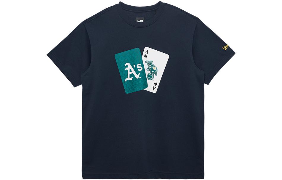 

New Era Футболка унисекс темно-синяя, Синий, New Era Футболка унисекс темно-синяя