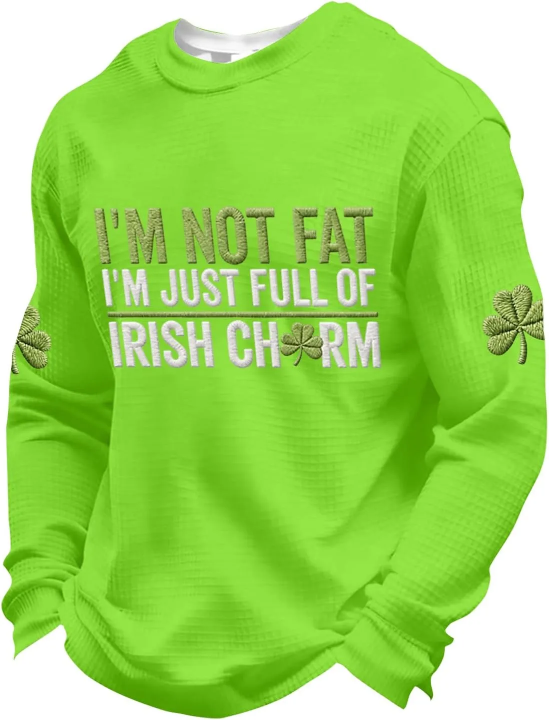 

Футболка St. Patrick's Day с длинным рукавом и принтом Shamrock Flag