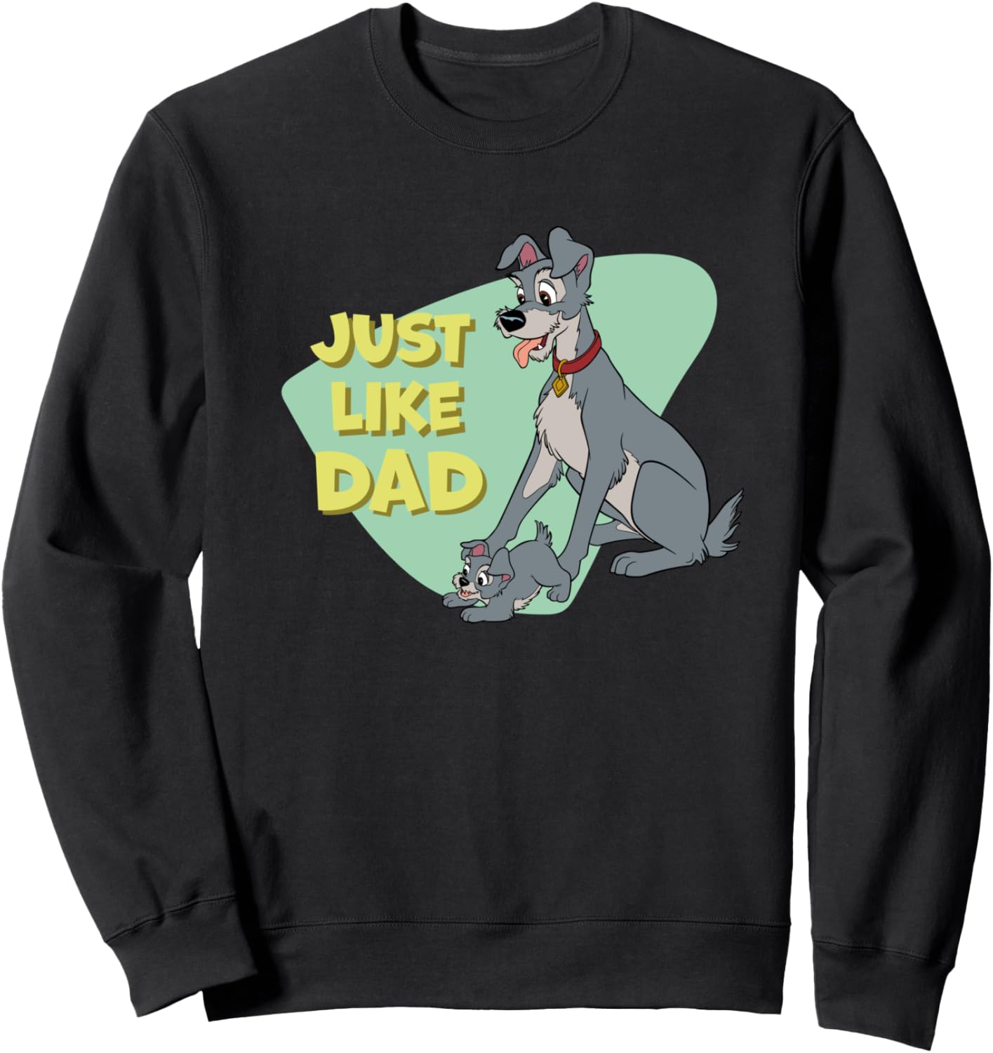 

Толстовка с изображением персонажей мультфильма «Леди и Бродяга» и «Скамп» ко Дню отца, черная Disney, Черный, Толстовка с изображением персонажей мультфильма «Леди и Бродяга» и «Скамп» ко Дню отца, черная Disney