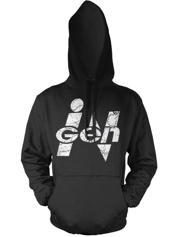 

Толстовка Igen Big Tall Hoodie черного цвета Jurassic Park