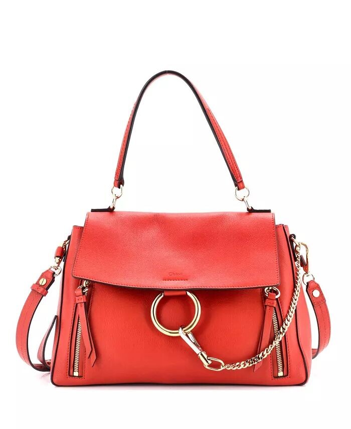

Средняя сумка Faye Day из кожи Pre-Owned Chloe, красный