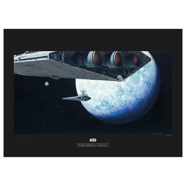 

Фреска Komar Star Wars Hoth Orbit, черно-белый