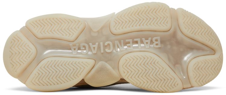 Кроссовки Balenciaga Wmns Triple S Sneaker 'Clear Sole - Beige', коричневый — фото 4