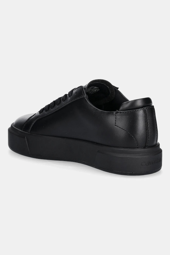 Кроссовки Basket Lace Up из кожи Calvin Klein, черный — фото 3