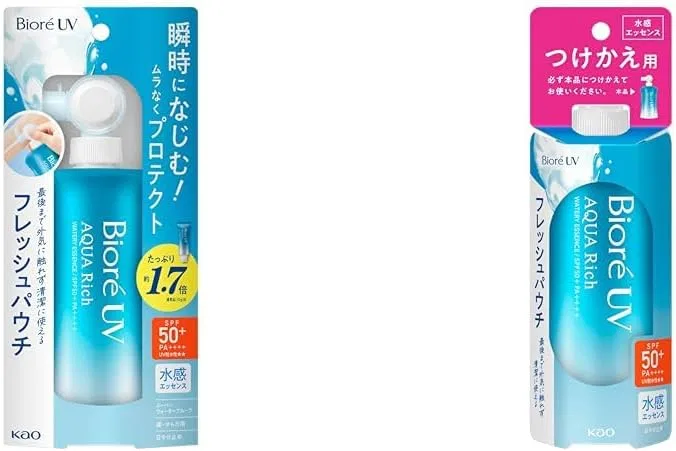 Солнцезащитный крем Biore UV Aqua Rich Watery Essence Fresh Pouch, SPF50+, 120 г