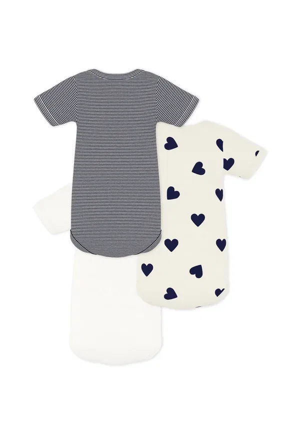 Набор из 3 боди Petit Bateau, белый/серый — фото 2