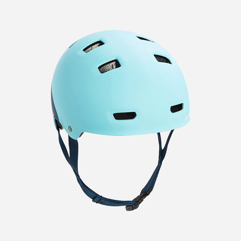 

Велосипедный шлем Teen 520 детский синий BTWIN, цвет blau