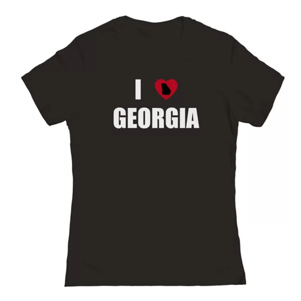 

Футболка Junior'S с принтом "I heart Georgia" Unbranded, черный