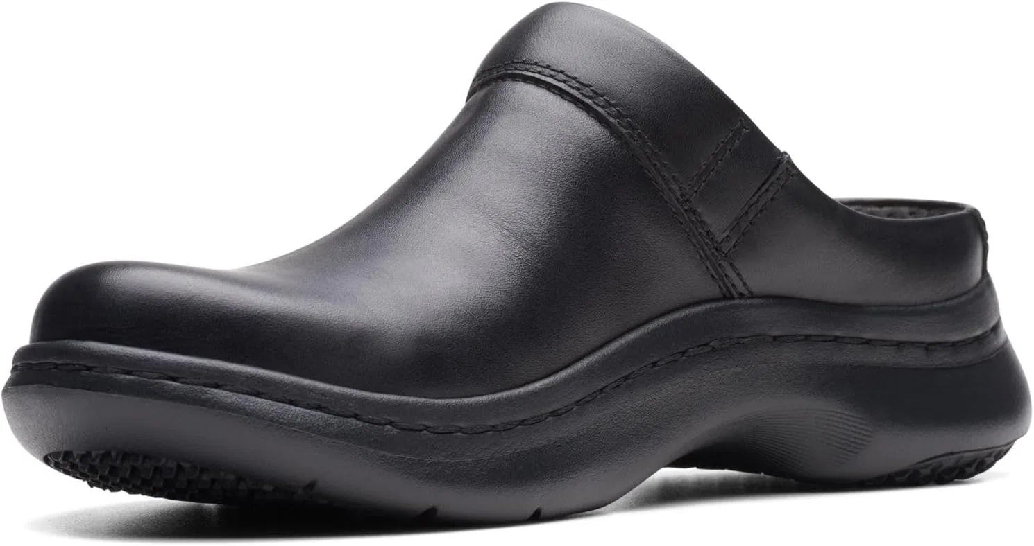 Женские сабо Clarks Clarkspro, Black Leather — фото 3