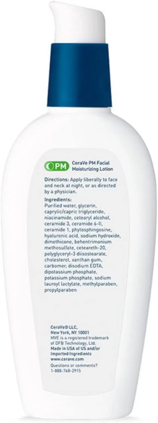 Лосьон для лица CeraVe Facial Moisturizing Lotion PM, 2 шт., 3 fl oz — фото 3