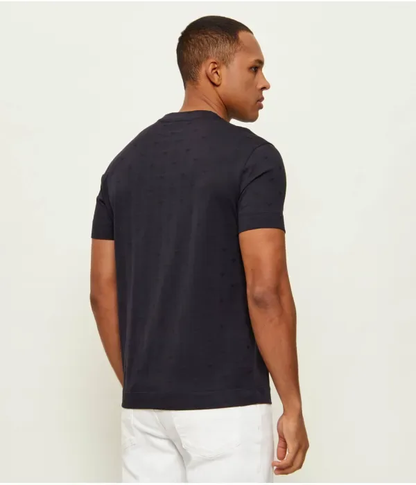 Футболка slim fit Emporio Armani, темно-синий — фото 3