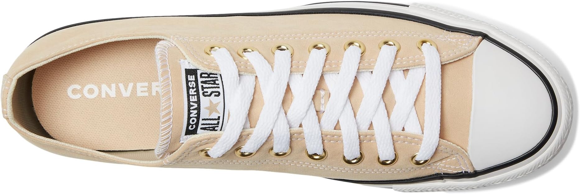 Кроссовки Converse Chuck Taylor All Star Low Top Sneaker, цвет Coastal Dune/White/Gold — фото 2