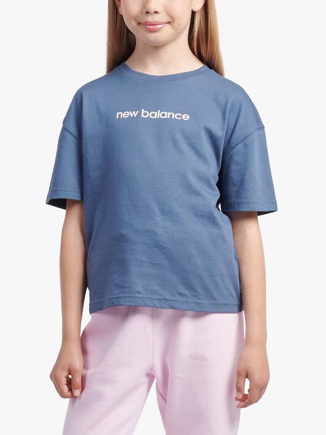 

Детская хлопковая футболка для селфи New Balance, Vintage Indigo