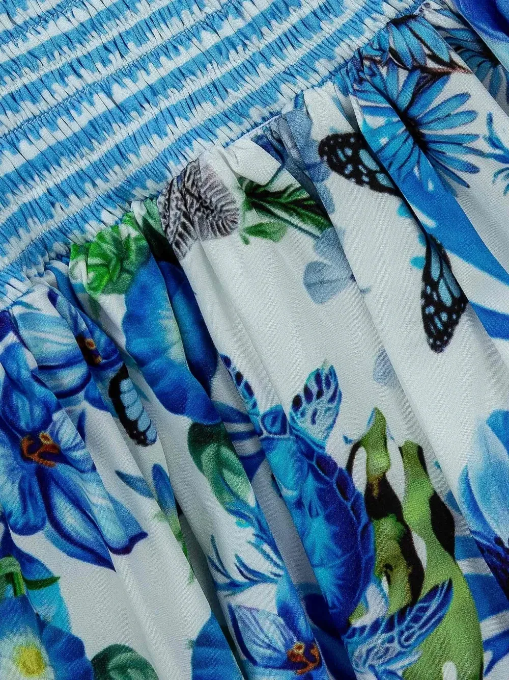 Платье в полоску из коллаборации с Mary Katrantzou Lapin House, белый — фото 3