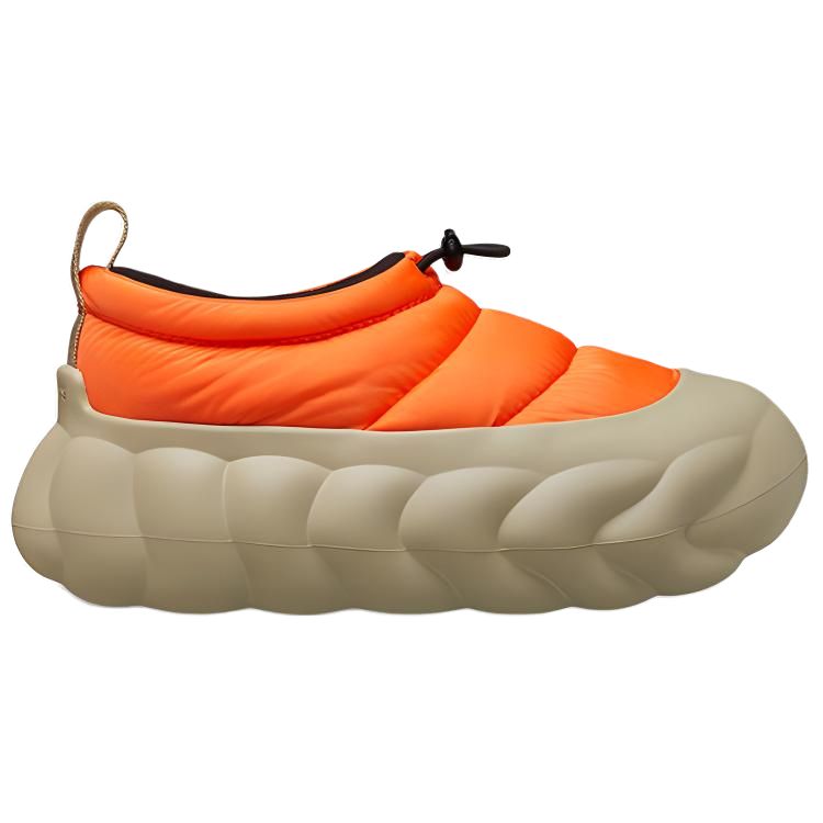 Overpuff Shorty Shocking Orange Crocs, оранжевый бежевый — фото 3