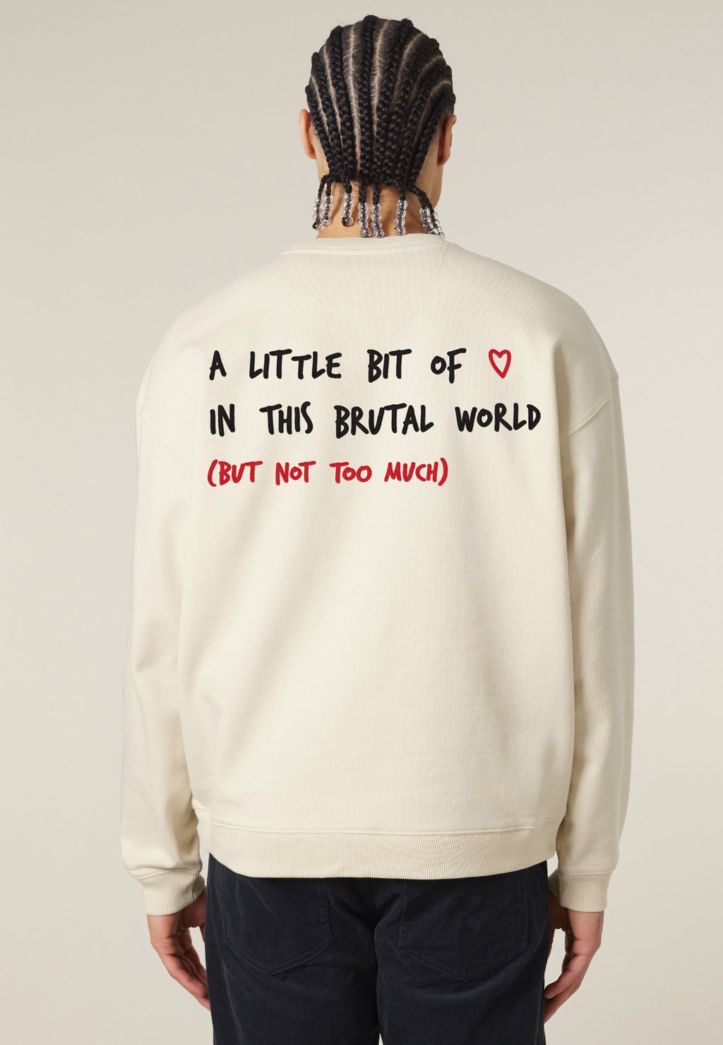 

Толстовка BRUTAL BACK EMBROIDERY UNISEX Mira Paris, кремовый